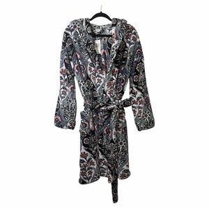 Vera Bradley NWT Robe Women’s Large XL Ornate Blooms Hood Pockets Tie Plush Soft